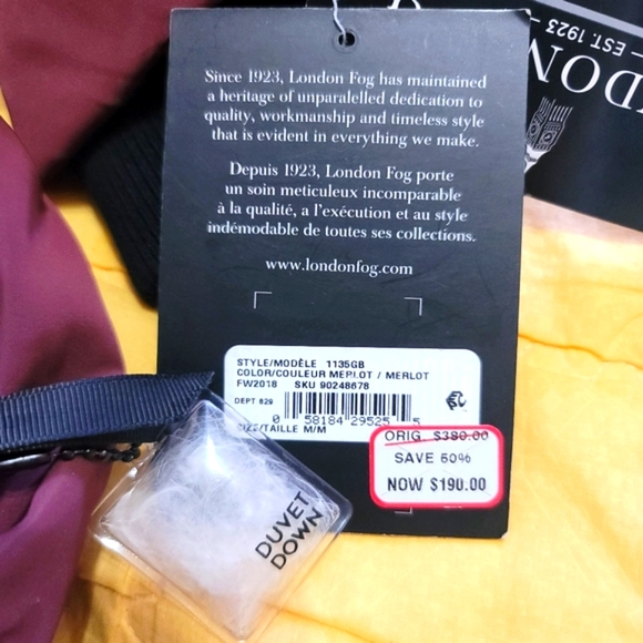 New London Fog Womens Down Feather Long Winter Jacket Medium - Picture 14 of 14